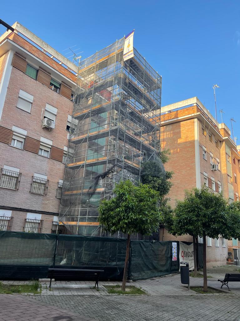 Foto andamio cuadrado